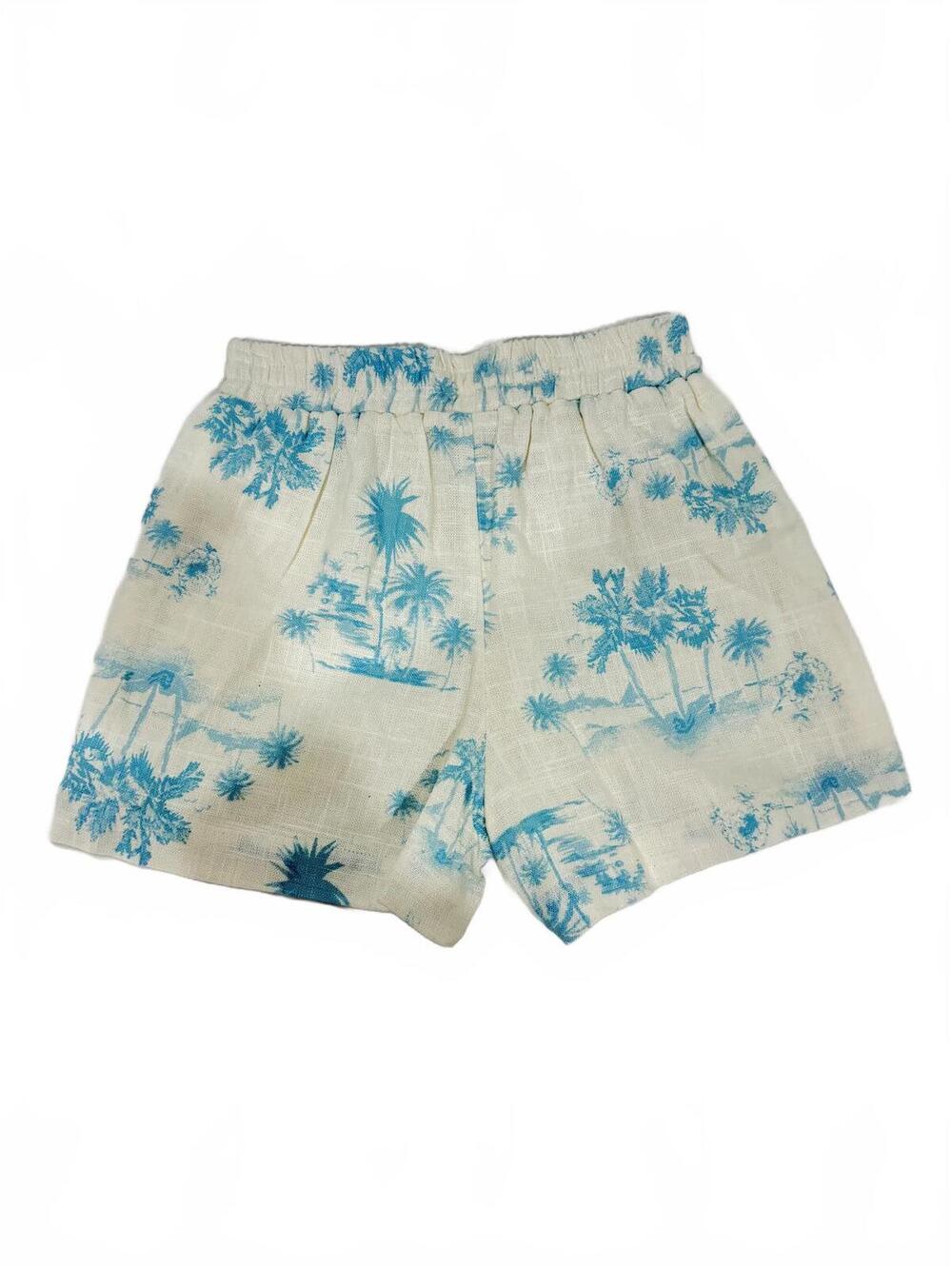 NWT gbGirls x Dannijo Palm Print Linen Shorts 7